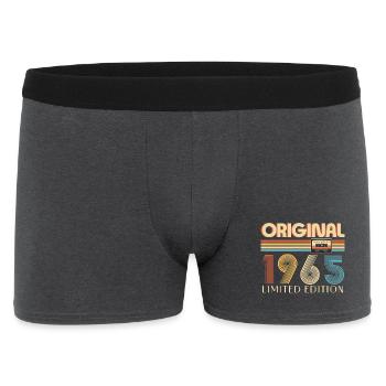 60th birthday 60 years original 1965 - Men's Boxer Shorts - charcoal grey - Front