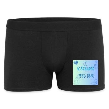 Braut To Be Farbverlauf Muster - Männer Boxer Shorts - Schwarz - Vorne