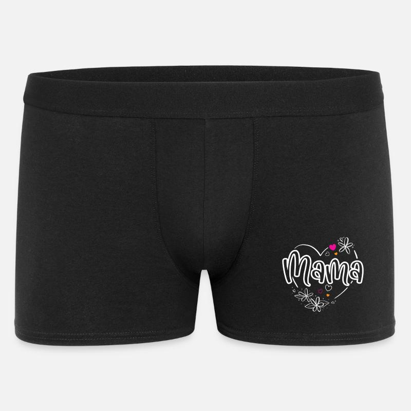 Mama - Männer Boxer Shorts - Schwarz
