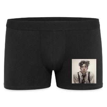 Dreamy Spectacle Wearer Portrait - Men's Boxer Shorts - black - Front