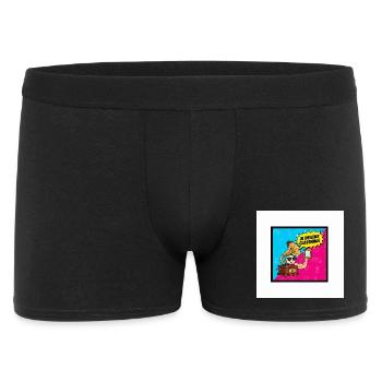 Ich werde zum klassischen Pop-Retro - Männer Boxer Shorts - Schwarz - Vorne