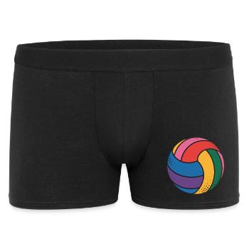 Colorful volleyball for sports lovers - Men's Boxer Shorts - black - Front