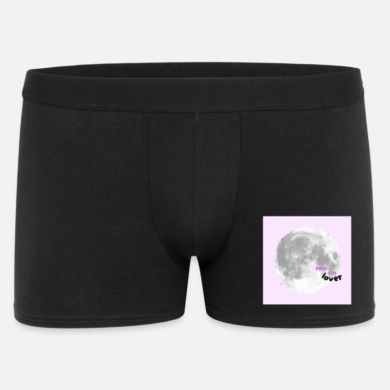 Moon Lover - Design 🌕💗✨🌸 esthétique rose mignon - Boxer Homme - noir