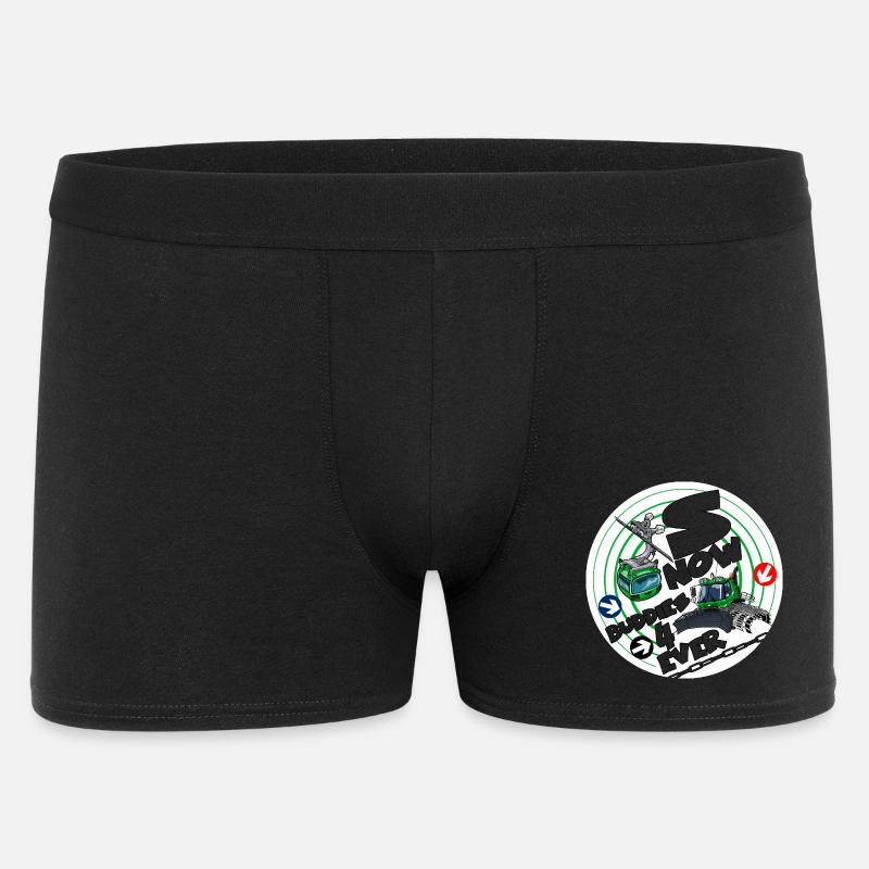 Nr. 1423-snow_buddies_groen - Männer Boxer Shorts - Schwarz