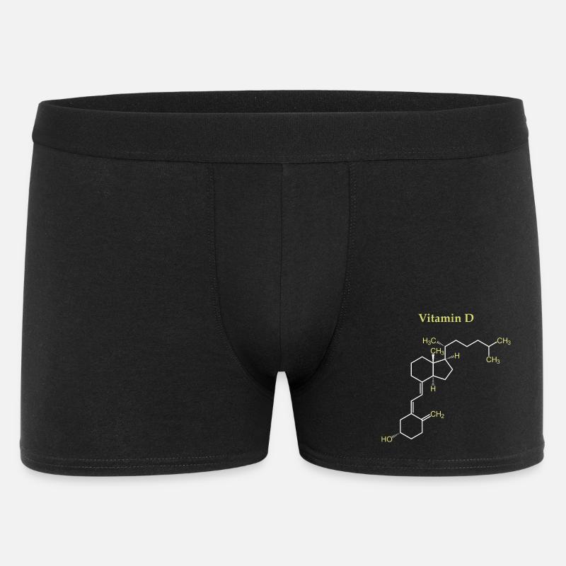 Vitamin D Structure - Men's Boxer Shorts - black