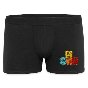 WASD Gaming Gamer Süß Niedlich Geschenk - Männer Boxer Shorts - Schwarz - Vorne