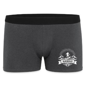 Hawaii Surfer Surfer sur Pacific Wave - Boxer Homme - charbon - Devant