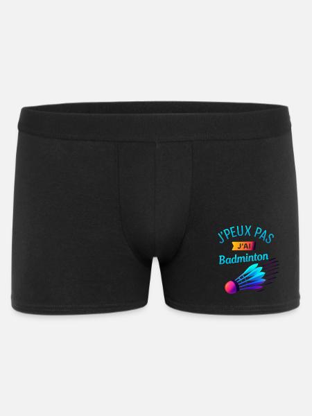 I can't I badminton - Men's Boxer Shorts - black