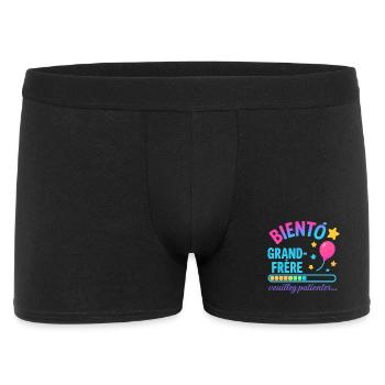 Bientôt Grand Frère en Attente - Boxer Homme - noir - Devant