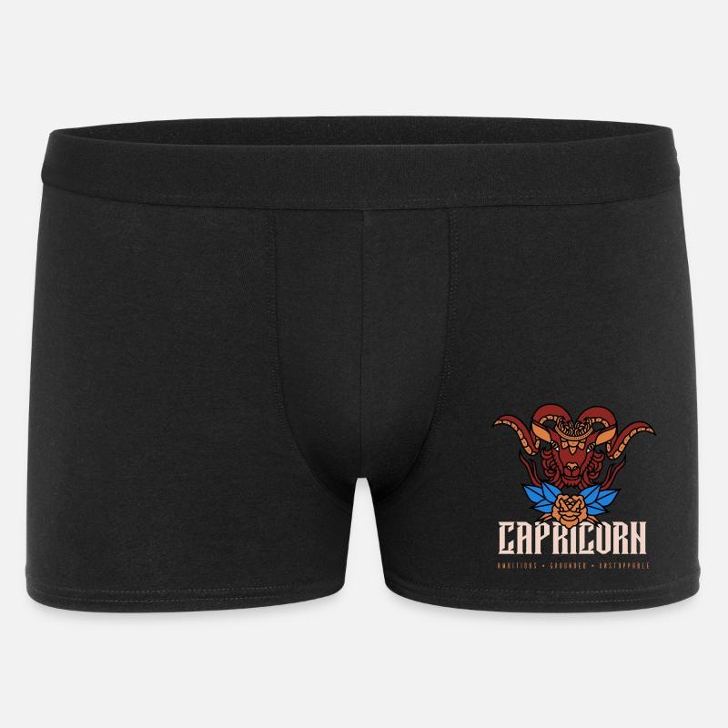 Steinbock - Männer Boxer Shorts - Schwarz