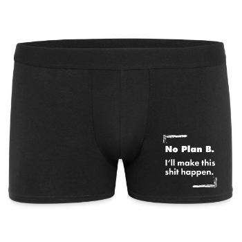 Pas de plan B – Déclaration de faute de frappe en gras détruite - Boxer Homme - noir - Devant
