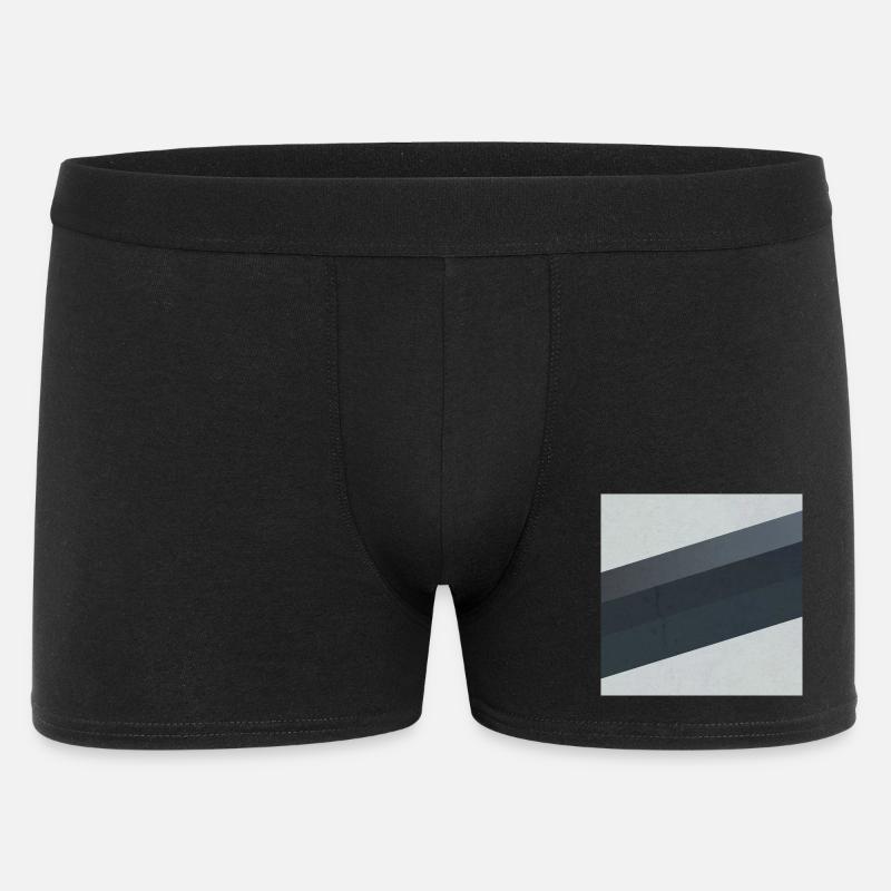 Scandi Geometric Art Grau Sand - Männer Boxer Shorts - Schwarz
