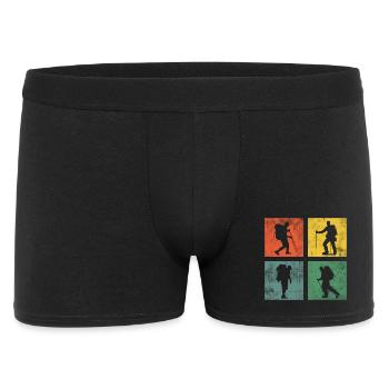 Randonnée Randonnée Montagnes Rétro - Boxer Homme - noir - Devant