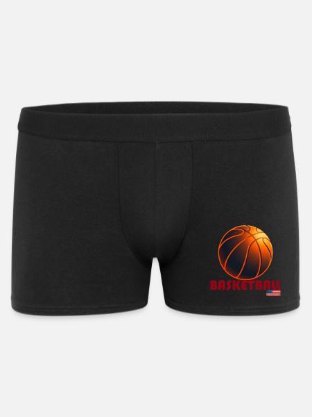 Orange Basketball America - Men's Boxer Shorts - black