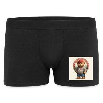 Swiss Bear avec I Love Switzerland - Boxer Homme - noir - Devant