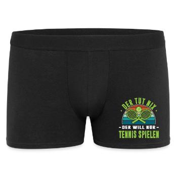 Tennis Player Gifts Tennis Sayings Outfits - Men's Boxer Shorts - black - Front