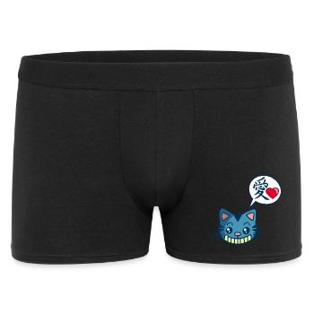 Kawaii manga cat - Men's Boxer Shorts - black - Front