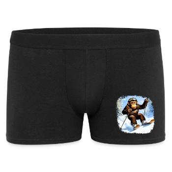 Monkey Ski / Skier Monkey - Men's Boxer Shorts - black - Front