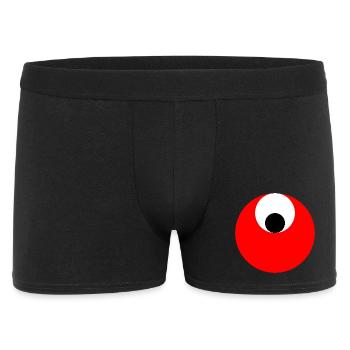 3 circles, red, white and black - Men's Boxer Shorts - black - Front