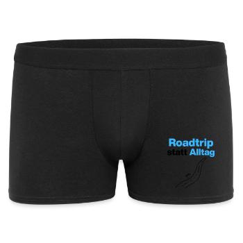 Road trip au lieu de la vie quotidienne - Partez à l’aventure - Boxer Homme - noir - Devant