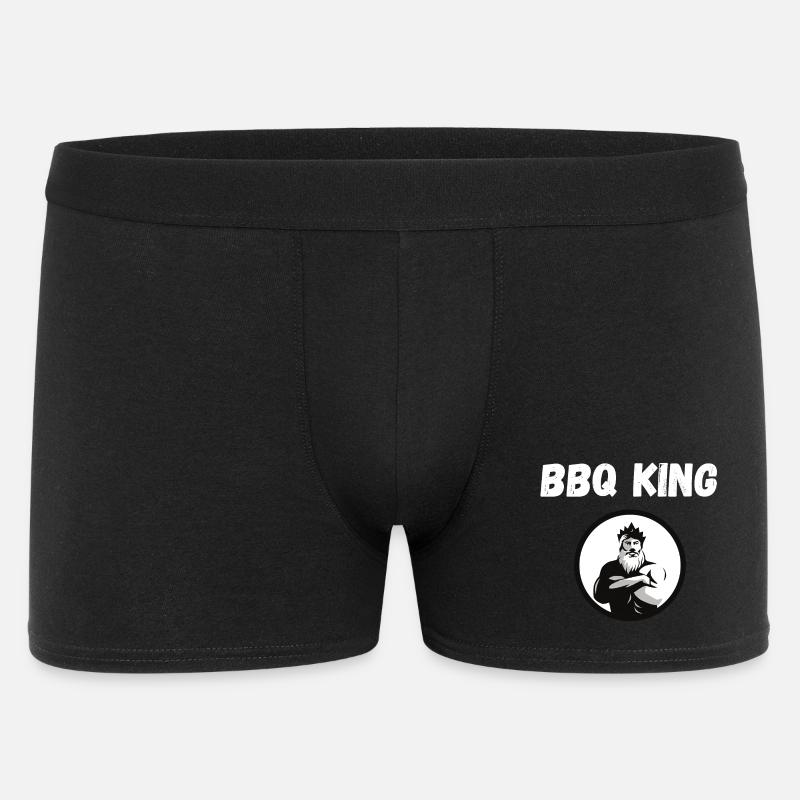 BBQ King - Männer Boxer Shorts - Schwarz