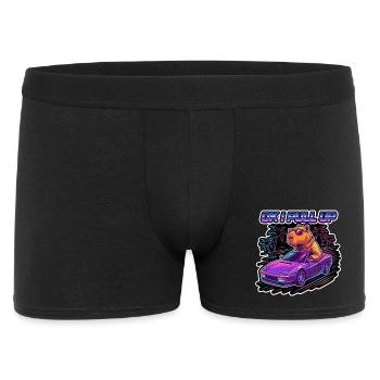 OK I Pull Up Capybara Retro - Men's Boxer Shorts - black - Front