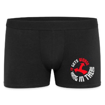 Tiens bon, ça empire. Drôle de plaisir. Dire - Boxer Homme - noir - Devant