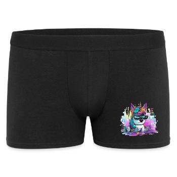 Techicorn Neon Unicorn - Boxer Homme - noir - Devant
