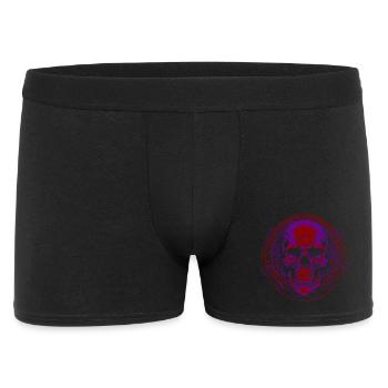 Purple Skull Mandala - Men's Boxer Shorts - black - Front