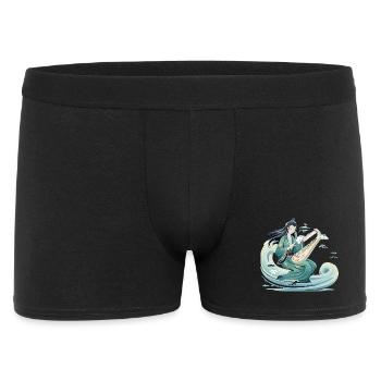 Guqin Master on Sea Wave - Men's Boxer Shorts - black - Front