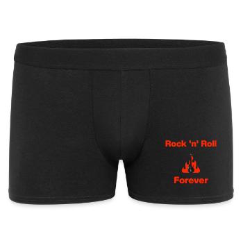 Rock 'n' Roll Forever – Burning Guitar, Rock Music - Men's Boxer Shorts - black - Front