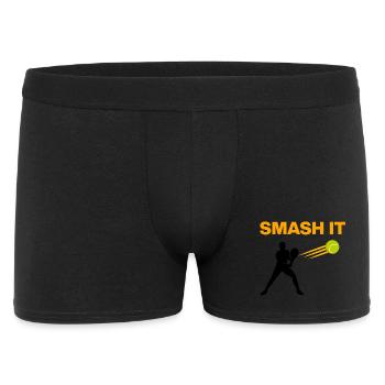 Smash It, Padel Power! Padel Sport - Männer Boxer Shorts - Schwarz - Vorne