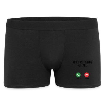 Working time fraud calls, what do you do - Men's Boxer Shorts - black - Front