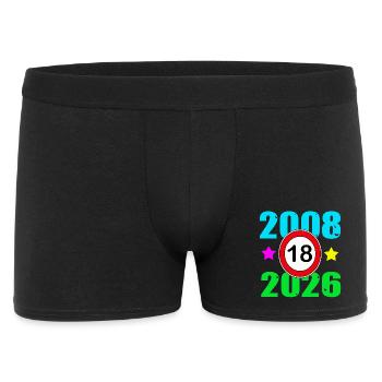18th birthday 2026 - Men's Boxer Shorts - black - Front