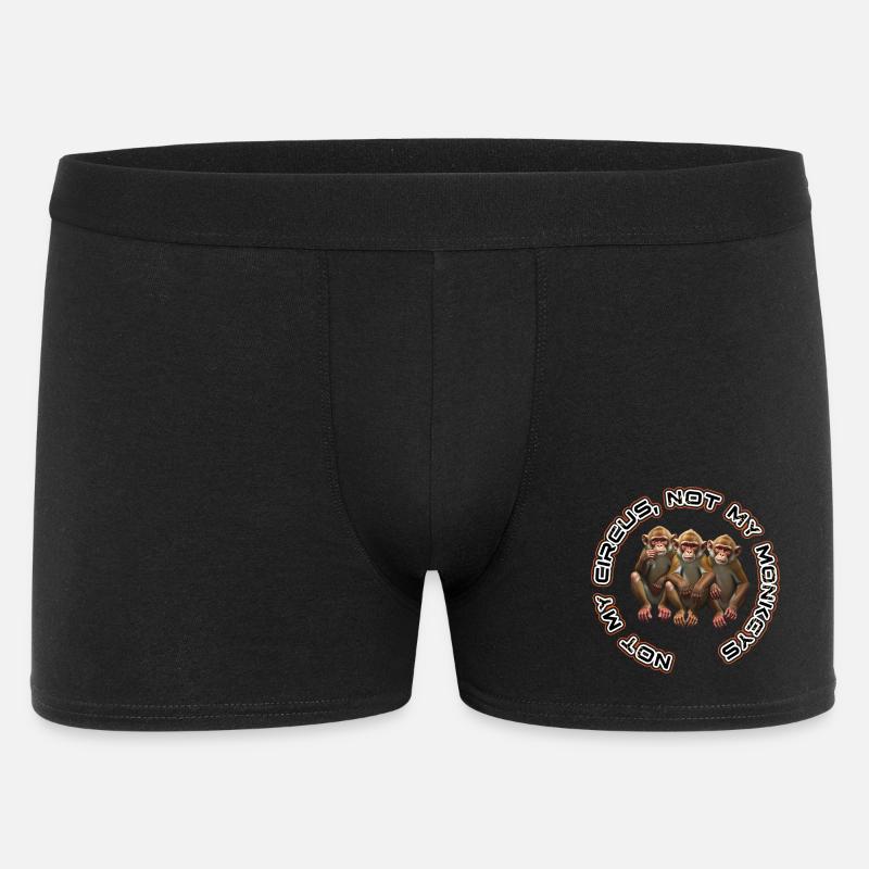 Not My Monkey Trio - Men's Boxer Shorts - black
