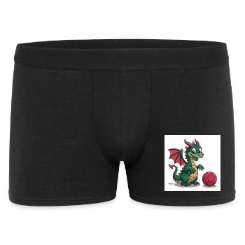 Grüner Drachenball Freund - Männer Boxer Shorts - Schwarz - Vorne