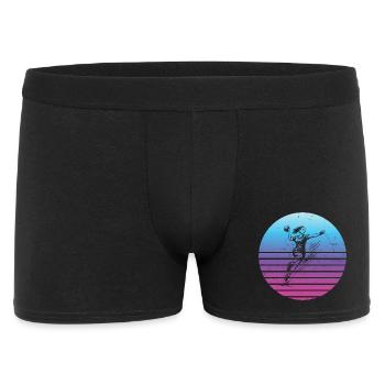 Tolles Handball Geschenk für Handball fuer Frauen - Männer Boxer Shorts - Schwarz - Vorne