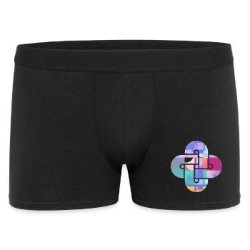 Mosaic Cloud Cross - Men's Boxer Shorts - black - Front