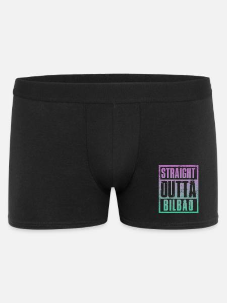 Straight outta Bilbao - Men's Boxer Shorts - black