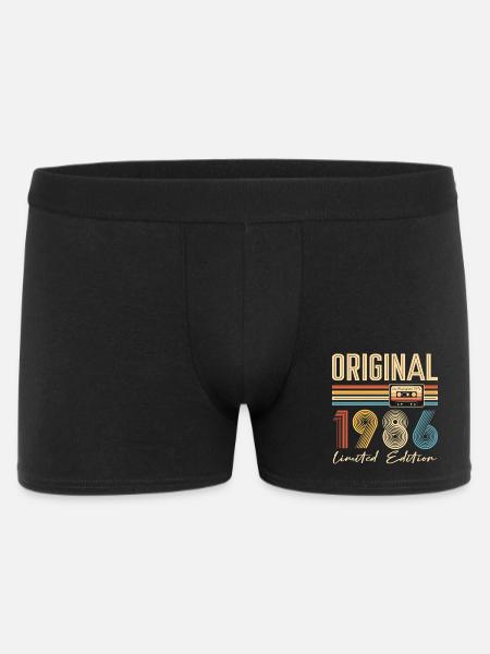 40-jähriges Jubiläum Originalgeschenk 1986 - Männer Boxer Shorts - Schwarz