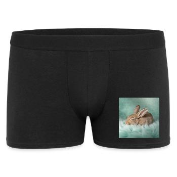 Rêves néon de lapin - Boxer Homme - noir - Devant