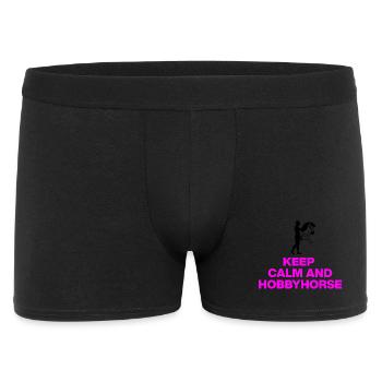 KEEP CALM & HOBBYHORSE! HOBBYHORSING HOBBYHORSE - Men's Boxer Shorts - black - Front