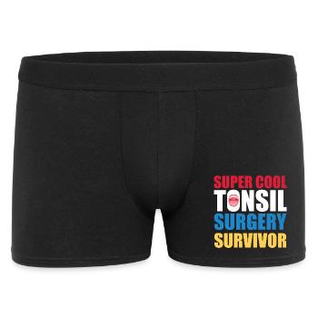 Design super cool pour survivants de chirurgie des amygdales - Boxer Homme - noir - Devant