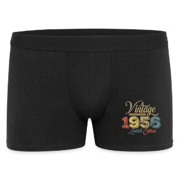 Vintage 1956 - Männer Boxer Shorts - Schwarz - Vorne