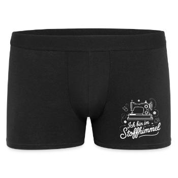 Je suis au paradis des tissus Machine à coudre couturière - Boxer Homme - noir - Devant