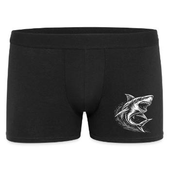 Tribal Shark – Shark Tattoo Motif - Men's Boxer Shorts - black - Front