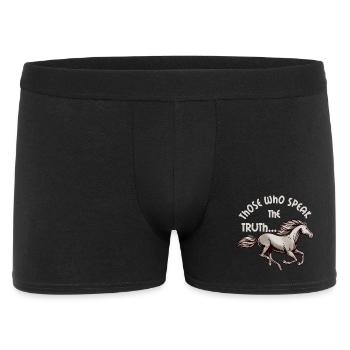Le cheval et la Vérité - Boxer Homme - noir - Devant