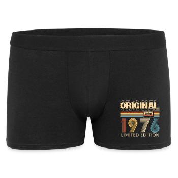 Anniversaire 50 Ans Original 1976 Cadeau Fête - Boxer Homme - noir - Devant