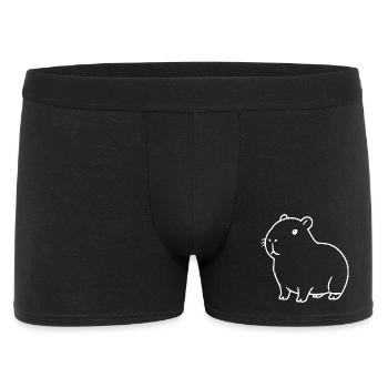 Capybara capybara blanc - Boxer Homme - noir - Devant
