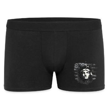 Statue de la Liberté avec drapeau américain - Boxer Homme - noir - Devant